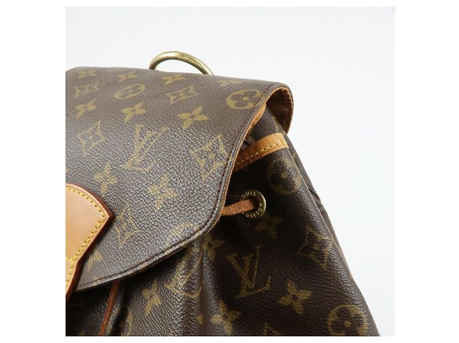 Zaino Louis Vuitton Monogram Montsouris GM Brown M51135 - vista 12
