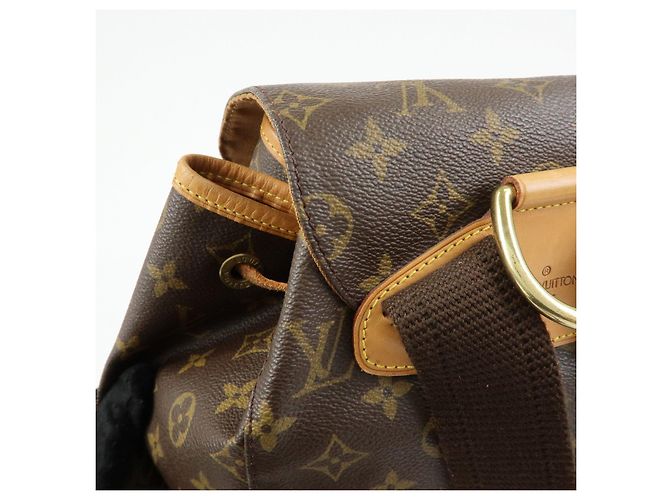 Zaino Louis Vuitton Monogram Montsouris GM Brown M51135 - vista 13