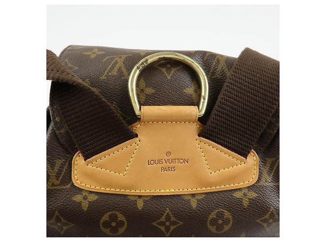 Zaino Louis Vuitton Monogram Montsouris GM Brown M51135 - vista 23