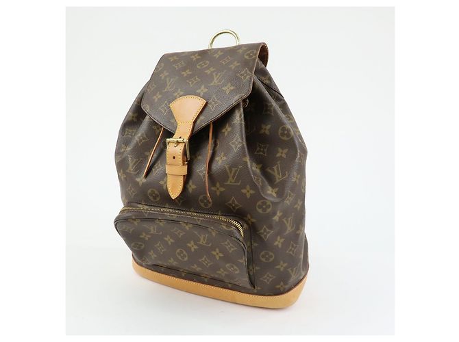 Zaino Louis Vuitton Monogram Montsouris GM Brown M51135 - vista 3