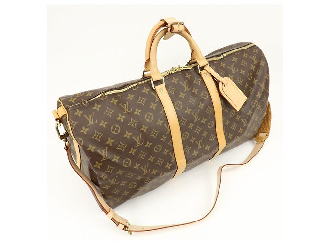 Louis Vuitton Monogram Keep All Bandouliere 55 Borsa Boston M41414 - vista 4