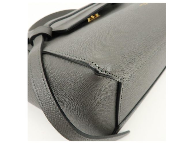 Céline CELINE Borsa Belt Bag in pelle 2Way Borsa a spalla Borsa a mano Grigio - vista 11