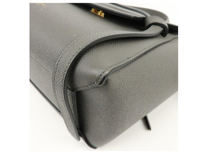 Céline CELINE Borsa Belt Bag in pelle 2Way Borsa a spalla Borsa a mano Grigio - vista 12