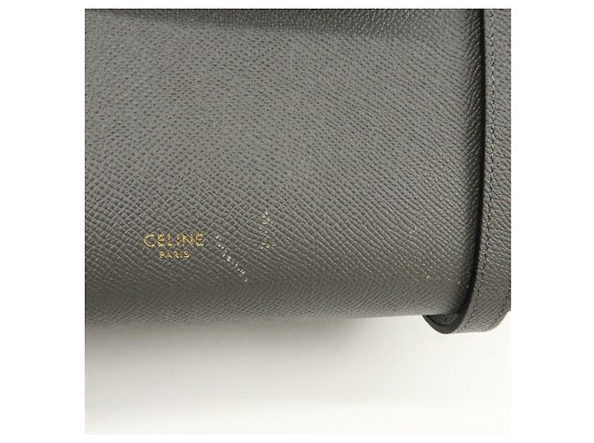 Céline CELINE Borsa Belt Bag in pelle 2Way Borsa a spalla Borsa a mano Grigio - vista 15