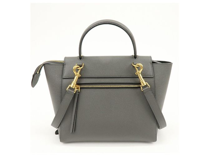 Céline CELINE Borsa Belt Bag in pelle 2Way Borsa a spalla Borsa a mano Grigio - vista 2