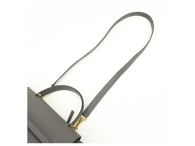 Céline CELINE Borsa Belt Bag in pelle 2Way Borsa a spalla Borsa a mano Grigio - vista 6