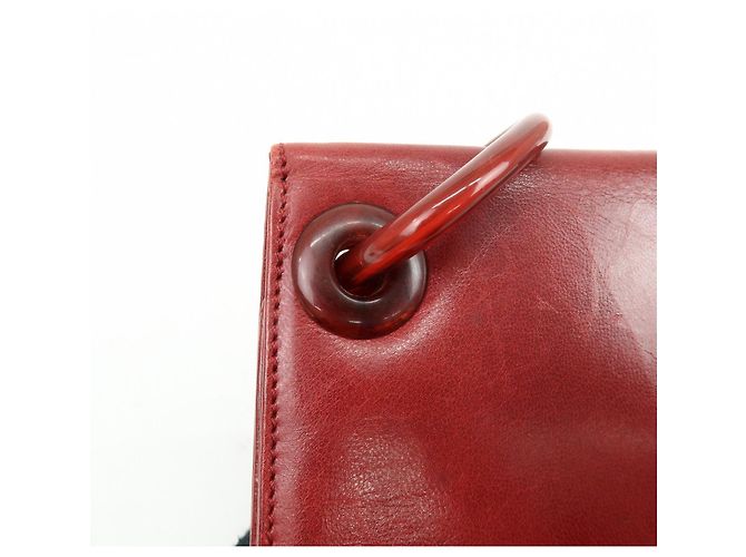 Borsa a tracolla e borsa a mano PRADA in pelle e plastica con catena Logo Rossa - vista 14