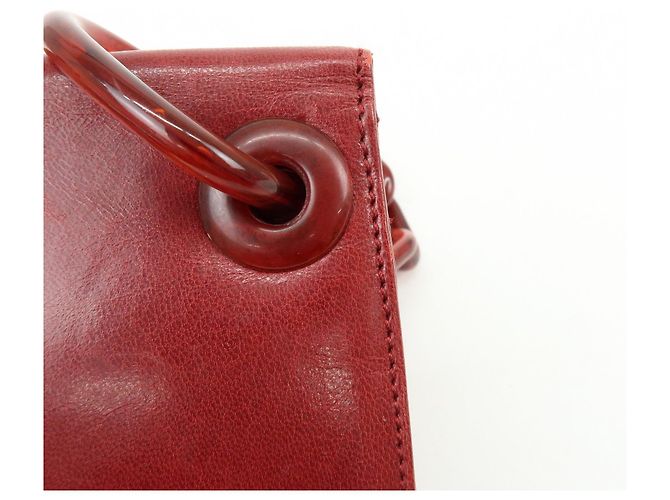 Borsa a tracolla e borsa a mano PRADA in pelle e plastica con catena Logo Rossa - vista 15