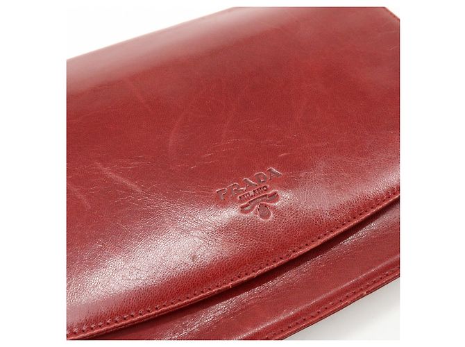 Borsa a tracolla e borsa a mano PRADA in pelle e plastica con catena Logo Rossa - vista 17