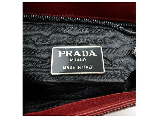 Borsa a tracolla e borsa a mano PRADA in pelle e plastica con catena Logo Rossa - vista 23