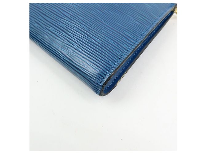 Louis Vuitton Epi Pochette Accessoires Pouch Toledo Blue M52945 - vista 12