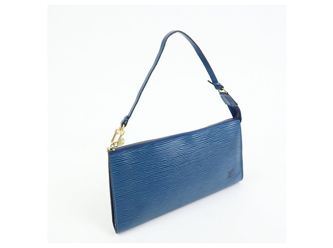 Louis Vuitton Epi Pochette Accessoires Pouch Toledo Blue M52945 - vista 4