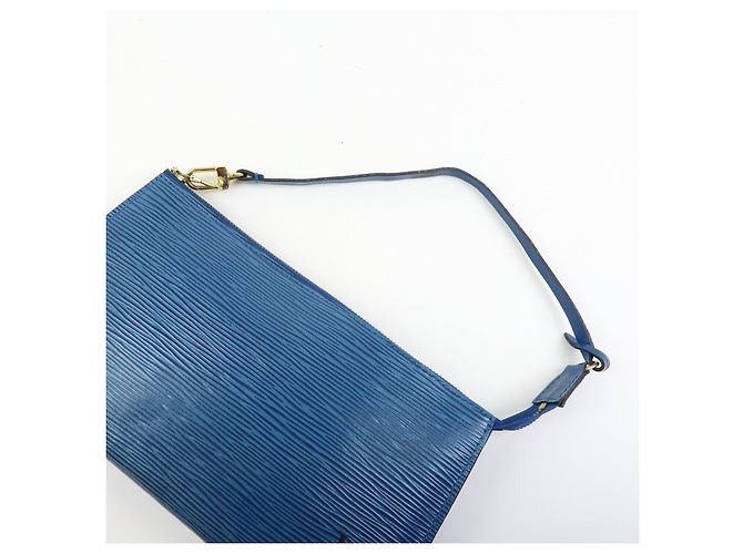 Louis Vuitton Epi Pochette Accessoires Pouch Toledo Blue M52945 - vista 6