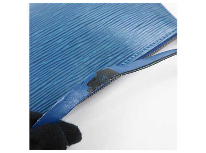 Louis Vuitton Epi Pochette Accessoires Pouch Toledo Blue M52945 - vista 8
