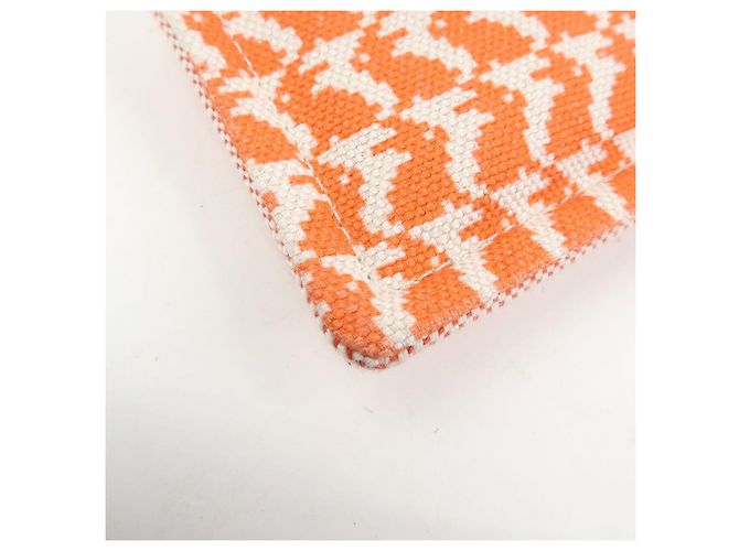 Hermès HERMES Ecole PM Sobre Plano de Algodón Animaux Pixel Orange Red - vista 6