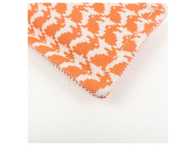 Hermès HERMES Ecole PM Sobre Plano de Algodón Animaux Pixel Orange Red - vista 7