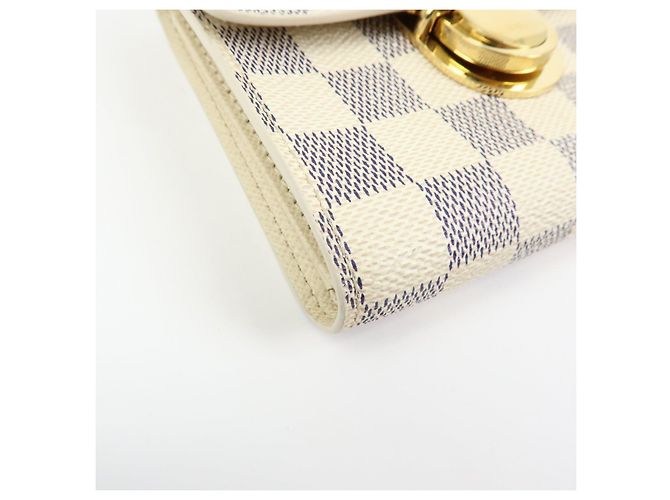 Louis Vuitton Damier Azur Compact Wallet Portefeuille Koala N60013 - vista 6