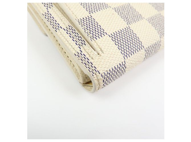 Louis Vuitton Damier Azur Compact Wallet Portefeuille Koala N60013 - vista 8