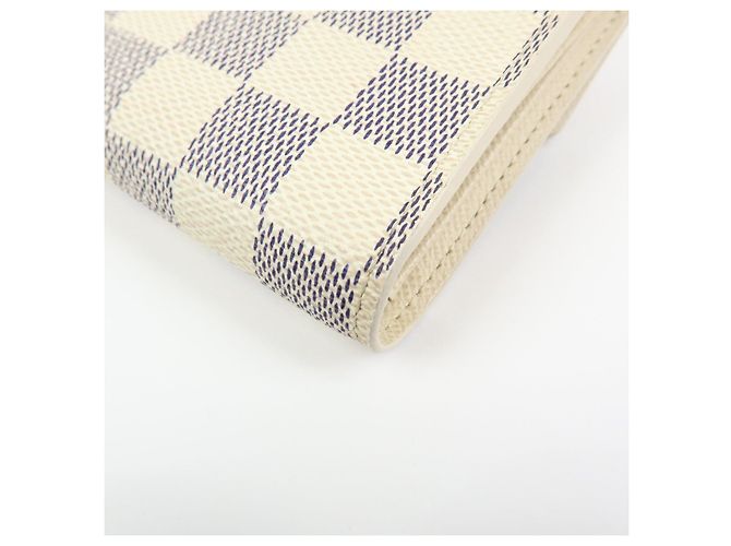 Louis Vuitton Damier Azur Compact Wallet Portefeuille Koala N60013 - vista 9