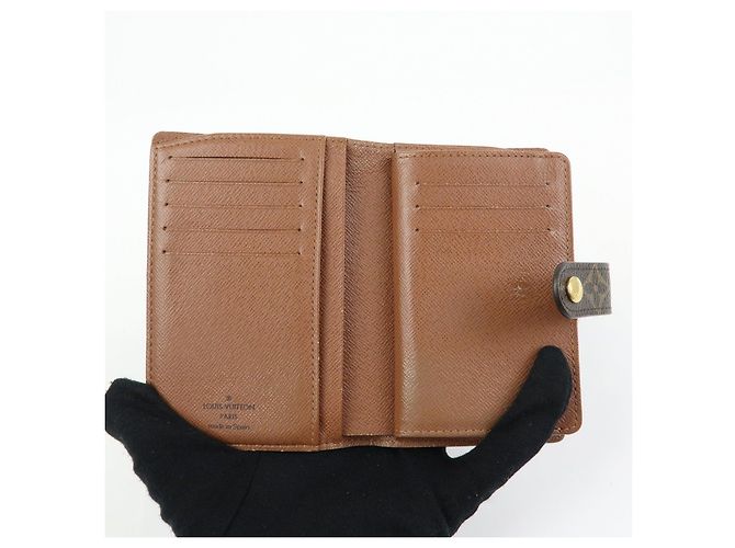 Louis Vuitton Monogram Portefeuille Viennois Compact Wallet M61674 - vista 10
