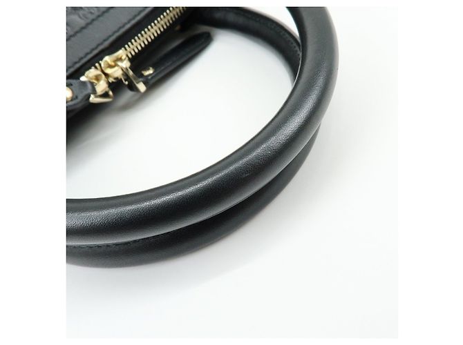 GUCCI Borsa a mano e a tracolla 2WAY in pelle Micro Guccissima Nero 449663 - vista 10