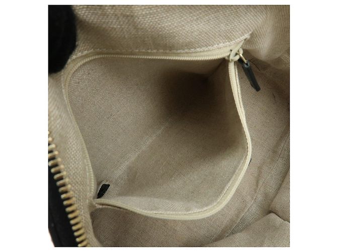 GUCCI Borsa a mano e a tracolla 2WAY in pelle Micro Guccissima Nero 449663 - vista 22