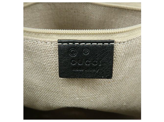 GUCCI Borsa a mano e a tracolla 2WAY in pelle Micro Guccissima Nero 449663 - vista 23