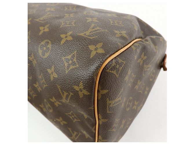 Louis Vuitton Monogram Speedy 30 Boston Bag Hand Bag Brown M41526 - vista 12