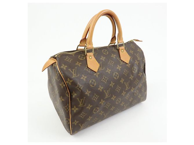 Louis Vuitton Monogram Speedy 30 Boston Bag Hand Bag Brown M41526 - vista 4