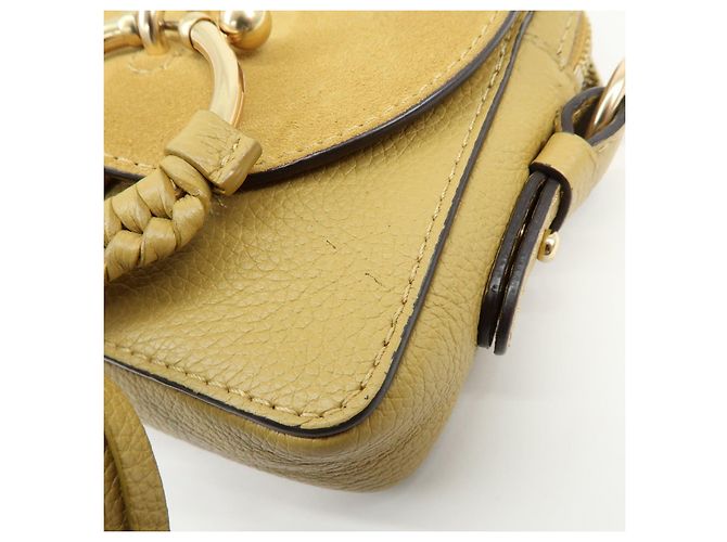 Chloé Borsa a tracolla Chloe See by Chloe in pelle e camoscio con catena Beige - vista 11