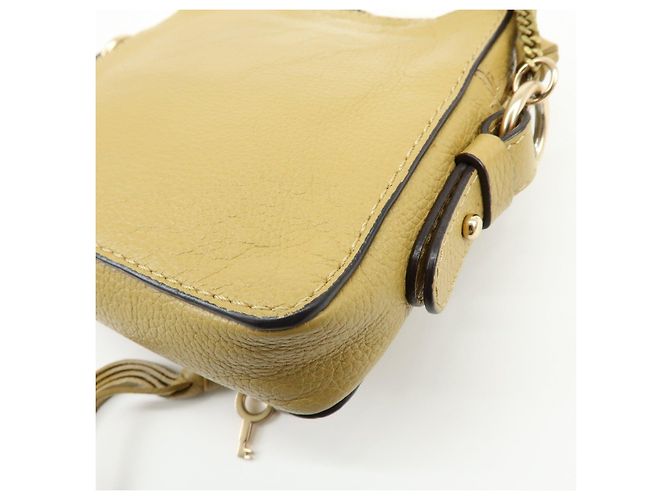 Chloé Borsa a tracolla Chloe See by Chloe in pelle e camoscio con catena Beige - vista 12