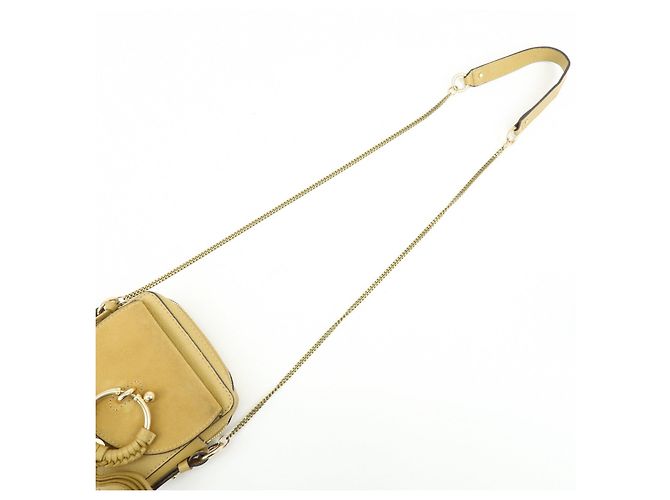 Chloé Borsa a tracolla Chloe See by Chloe in pelle e camoscio con catena Beige - vista 6