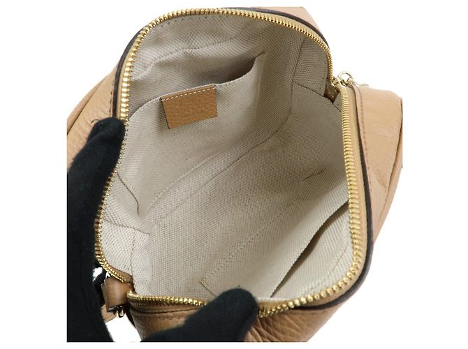 GUCCI SOHO Interlocking G Leather Small Disco Bag Beige 722319 - vista 9