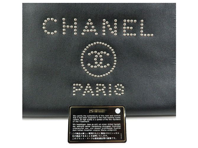CHANEL Deauville Tote MM Caviarskin Borsa a mano e a tracolla 2WAY A57069 - vista 12