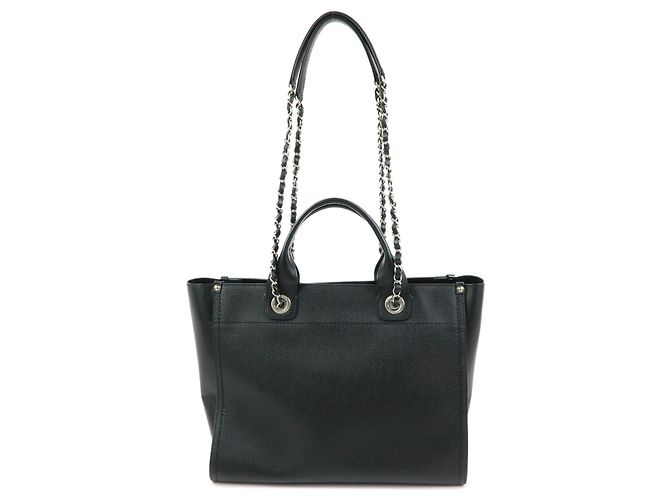 CHANEL Deauville Tote MM Caviarskin Borsa a mano e a tracolla 2WAY A57069 - vista 2