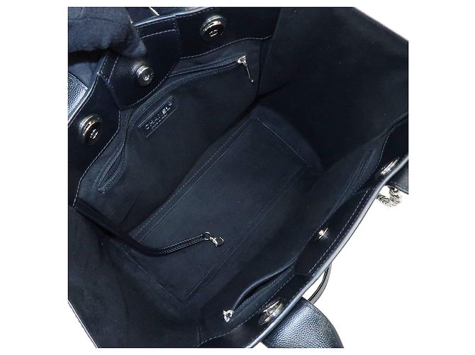 CHANEL Deauville Tote MM Caviarskin Borsa a mano e a tracolla 2WAY A57069 - vista 9