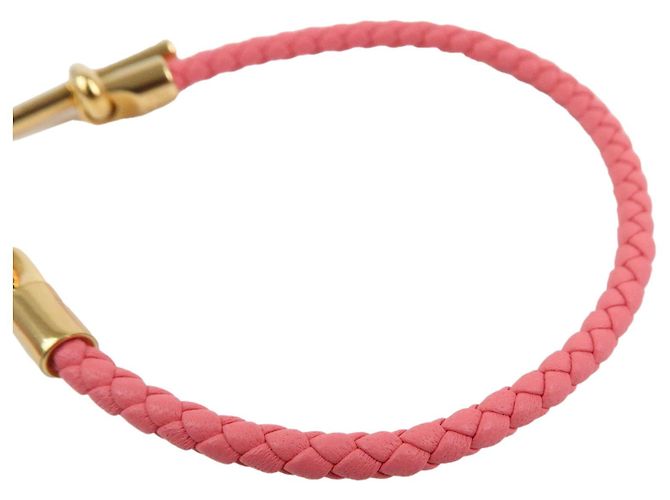 Hermès Bracciale HERMES Glenan H Tresse in Veau Swift Leather Pink - vista 11