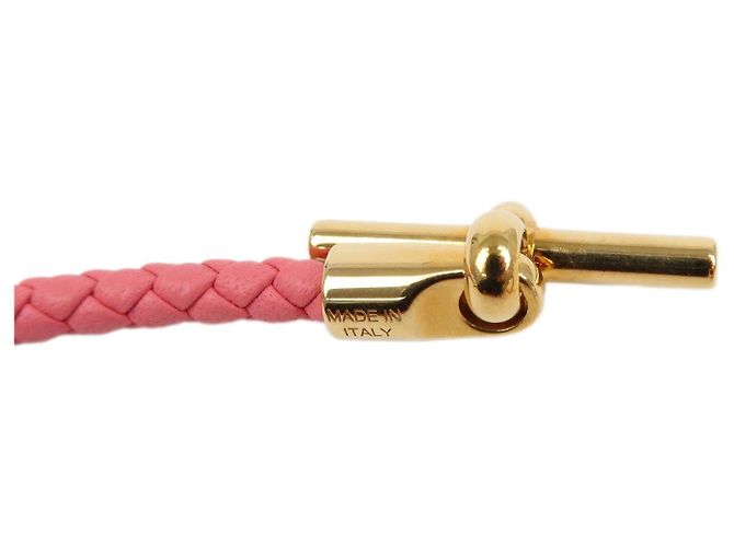 Hermès Bracciale HERMES Glenan H Tresse in Veau Swift Leather Pink - vista 9