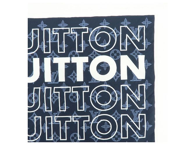 Louis Vuitton Monogram Cotone 100％ Logo Scarf Handkerchief MP2306 - vista 3