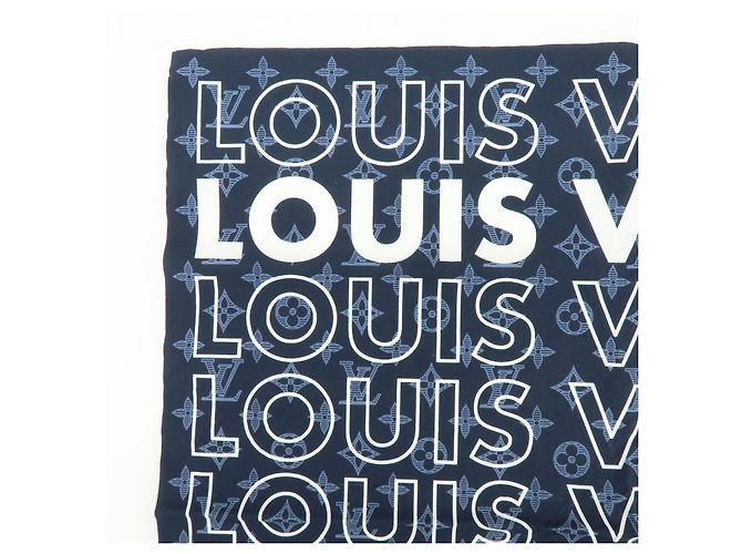 Louis Vuitton Monogram Cotone 100％ Logo Scarf Handkerchief MP2306 - vista 4