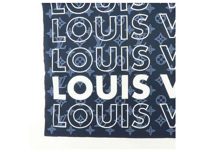 Louis Vuitton Monogram Cotone 100％ Logo Scarf Handkerchief MP2306 - vista 5