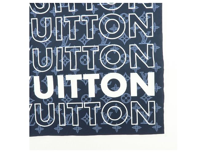 Louis Vuitton Monogram Cotone 100％ Logo Scarf Handkerchief MP2306 - vista 6