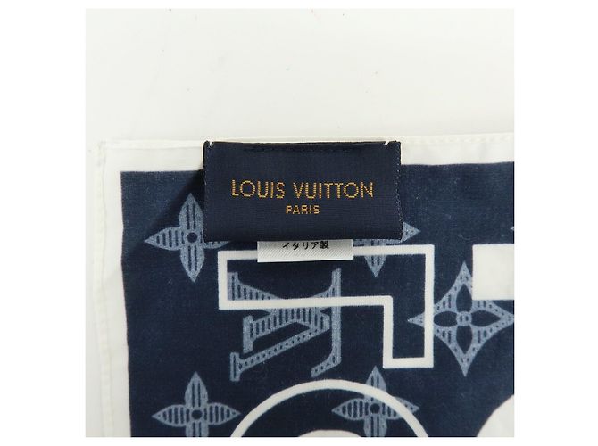 Louis Vuitton Monogram Cotone 100％ Logo Scarf Handkerchief MP2306 - vista 9