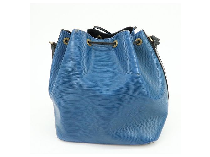 Louis Vuitton Epi Petit Noe Bicolor Shoulder Bag Blue Noir Ｍ44152 - vista 2