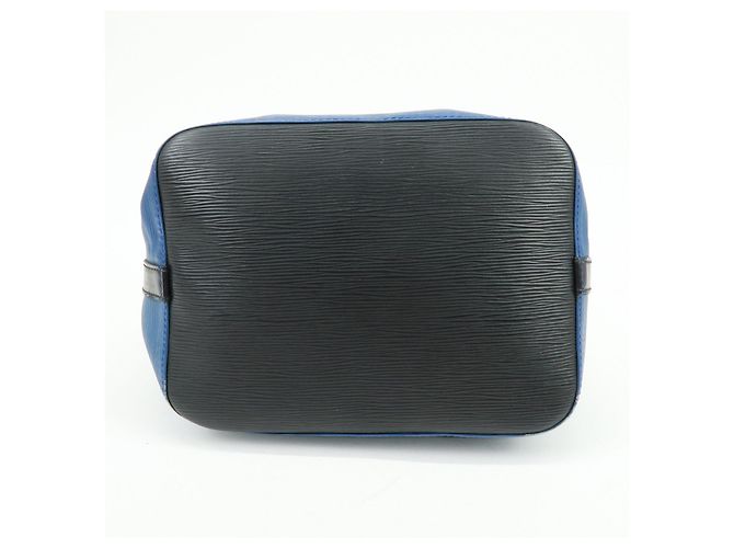Louis Vuitton Epi Petit Noe Bicolor Shoulder Bag Blue Noir Ｍ44152 - vista 5