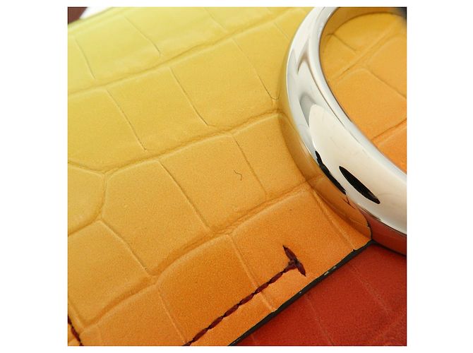 Chloé Borsa 2Way in pelle incisa Chloe C Borsa a tracolla Bordeaux Yellow - vista 19