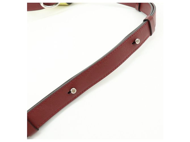 Chloé Borsa 2Way in pelle incisa Chloe C Borsa a tracolla Bordeaux Yellow - vista 7