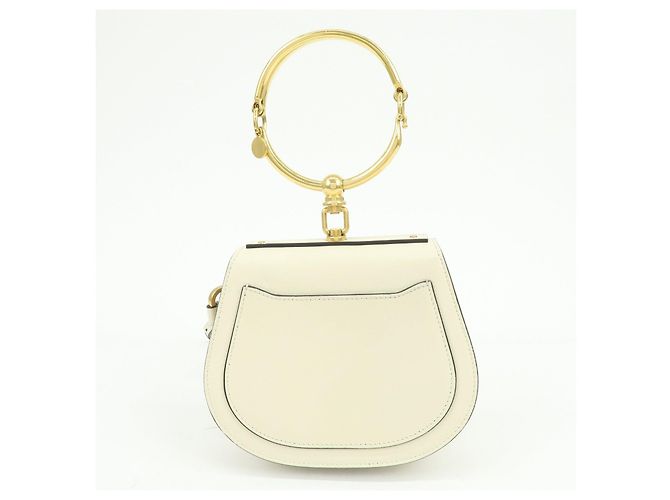 Chloé Borsa a mano e a tracolla 2Way Chloe Nile in pelle e camoscio Bianca - vista 2