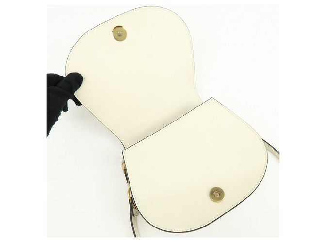 Chloé Borsa a mano e a tracolla 2Way Chloe Nile in pelle e camoscio Bianca - vista 21