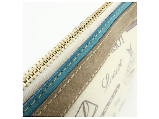 Borsa a tracolla LOEWE Anagram Canvas Suede Leather 160th Beige Blue - vista 18